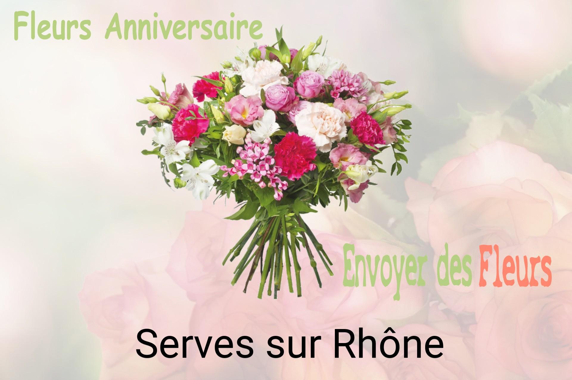 Bouquet de fleurs d’anniversaire livré à Serves-sur-Rhône