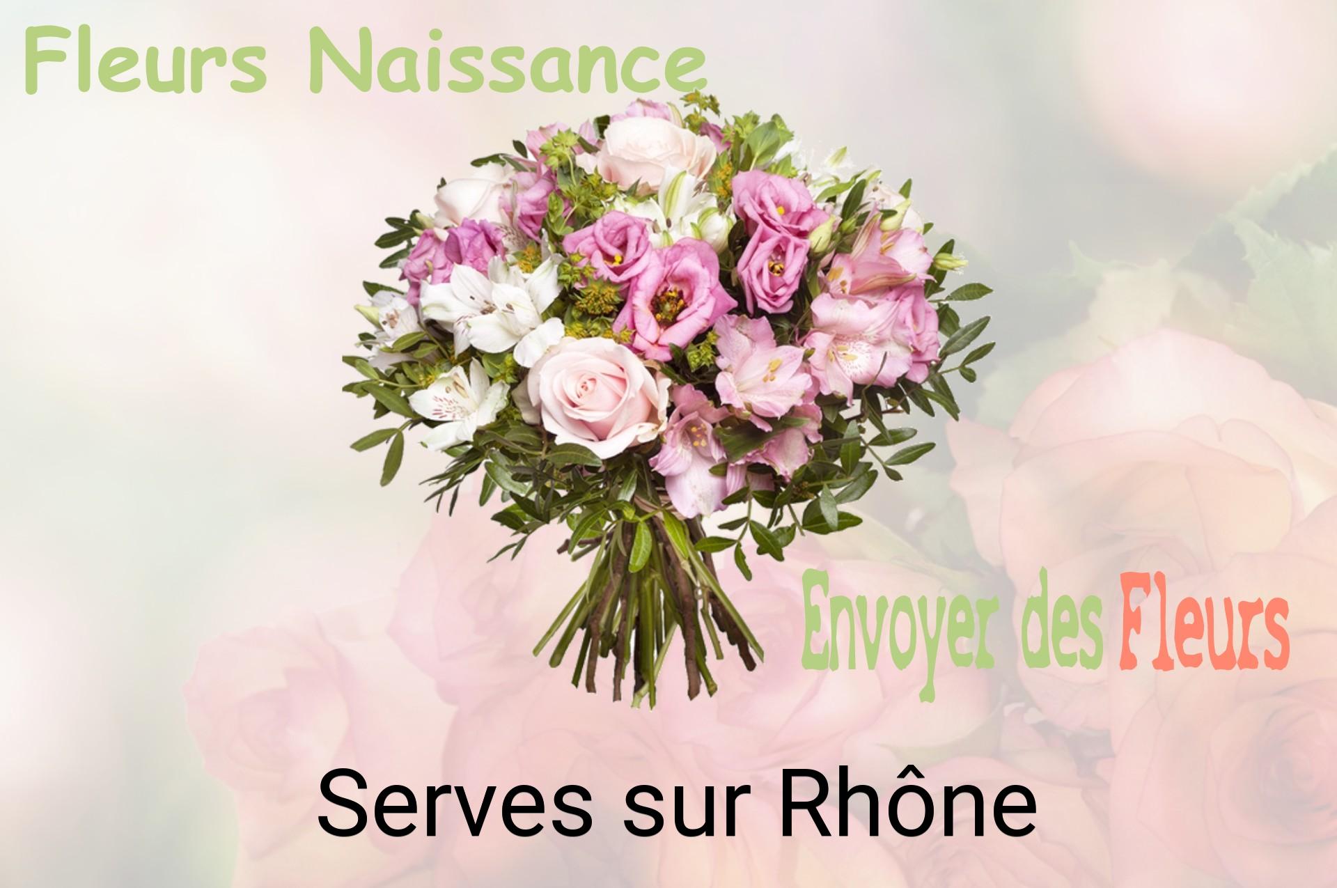 Bouquet de fleurs de naissance livré à Serves-sur-Rhône